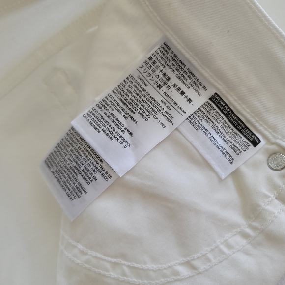Levi's Plus White Jeans NWT 722 Wedgie Skinny #785 - Picture 10 of 16